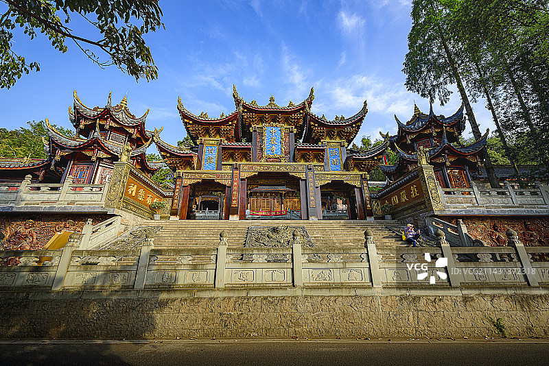四川省眉山市青神县中岩寺图片素材
