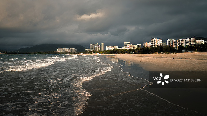 海滨清晨图片素材