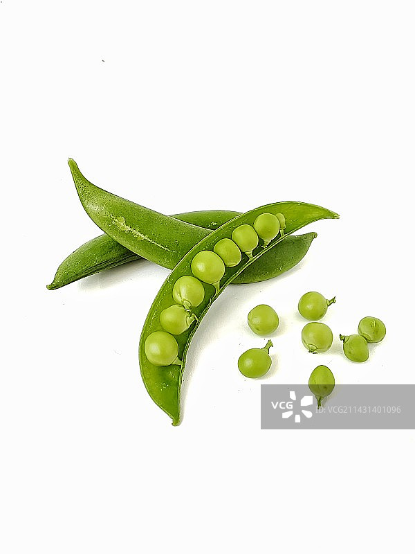 白色背景下的蔬菜特写镜头图片素材