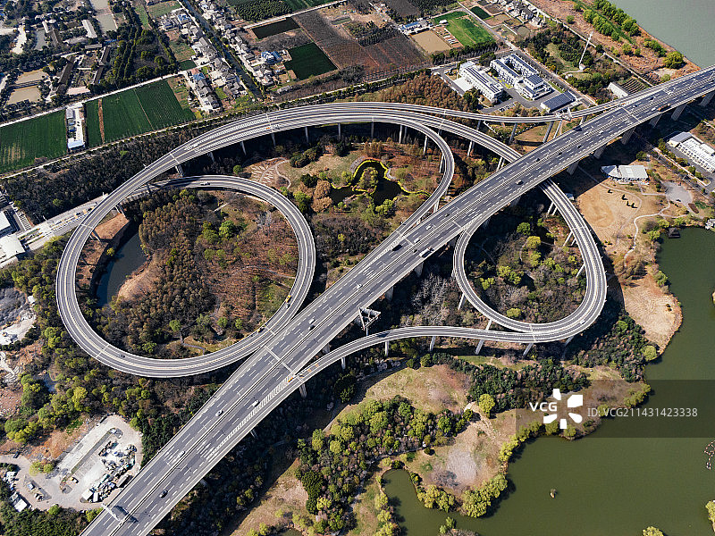 航拍镇江世业洲互联图片素材