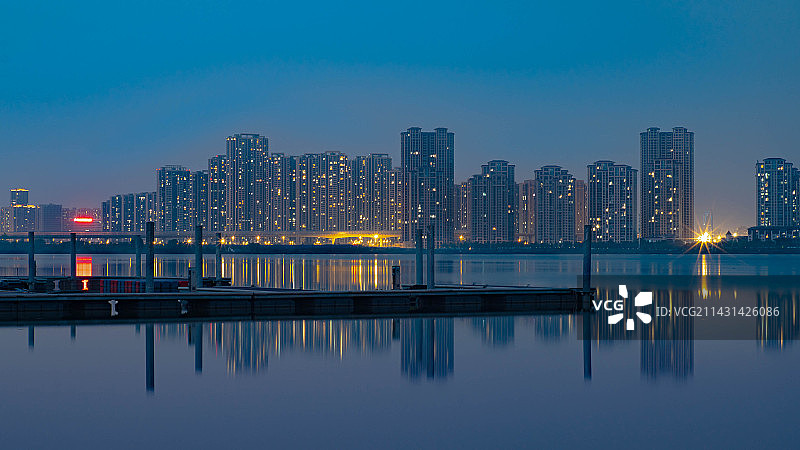 黄家湖夜景图片素材