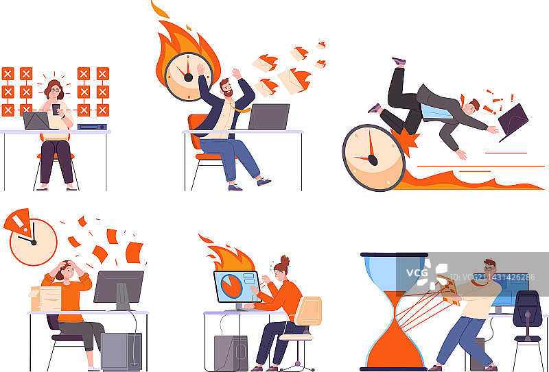 低效的任务规划图片素材