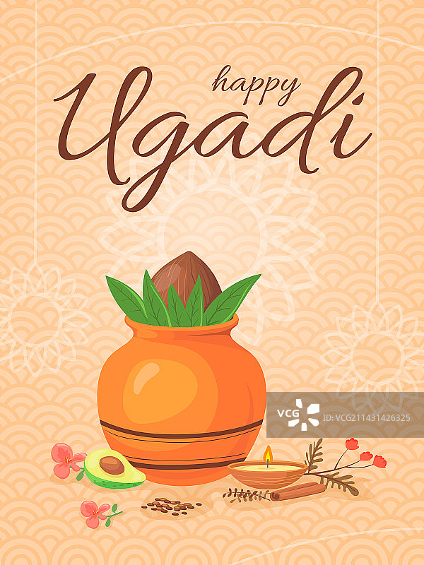 乌加迪印度宗教节日Gudi Padwa图片素材