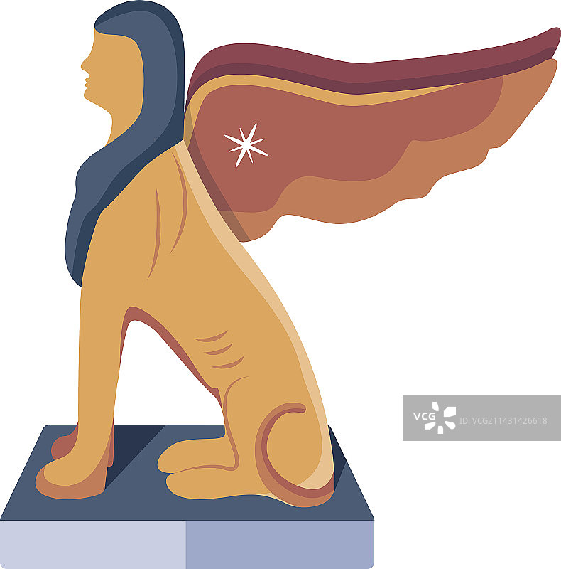 狮身人面像雕塑图片素材