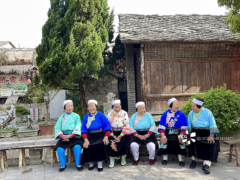 贵州安顺天龙屯堡大妈图片素材