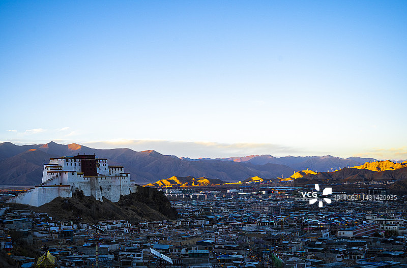日喀则全貌图片素材