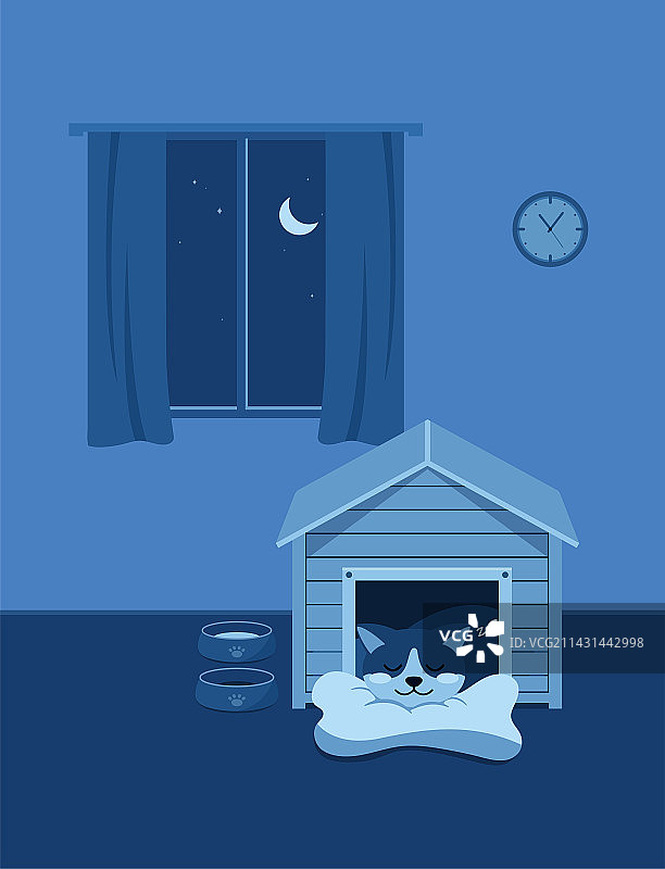 睡觉的狗狗图片素材