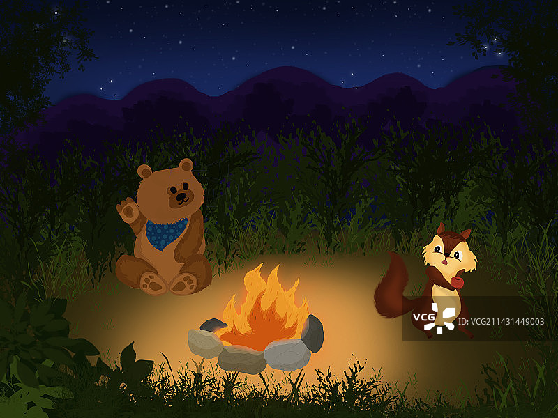 篝火图片素材