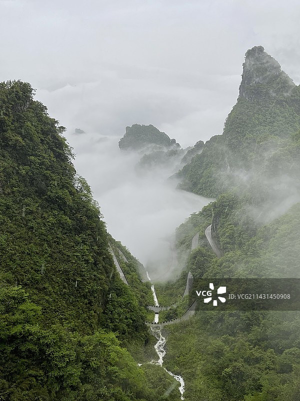 张家界天门山风光图片素材