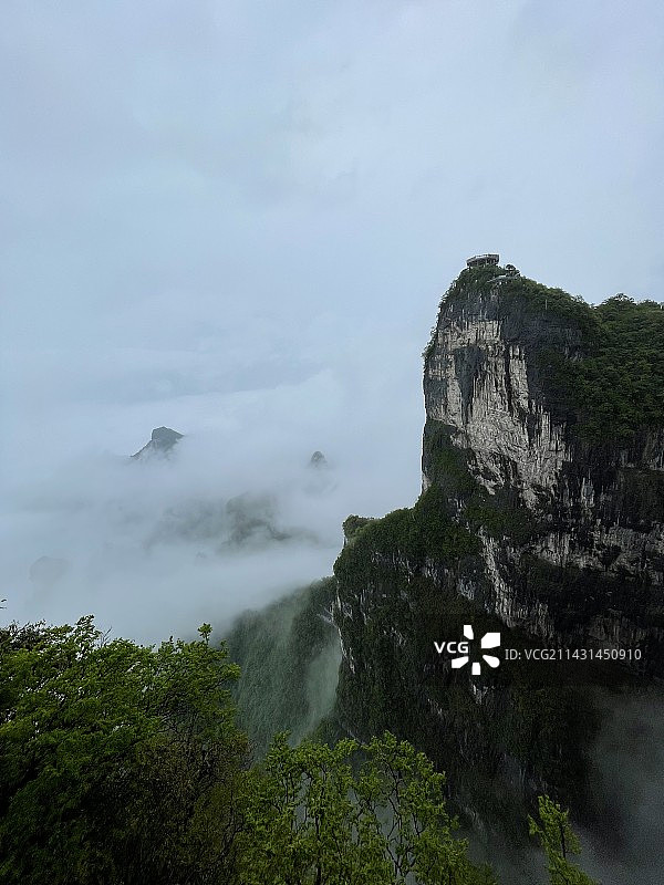 张家界天门山风光图片素材