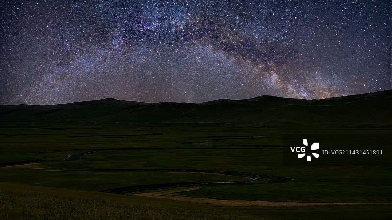 额尔古纳湿地之夜图片素材