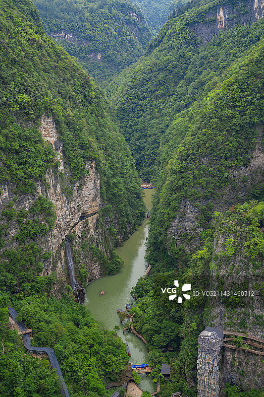 张家界大峡谷风光图片素材