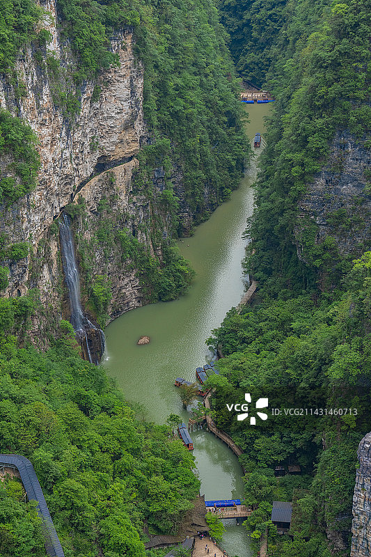 张家界大峡谷风光图片素材