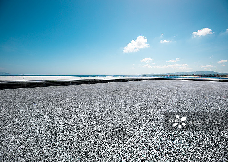 海边停车场图片素材