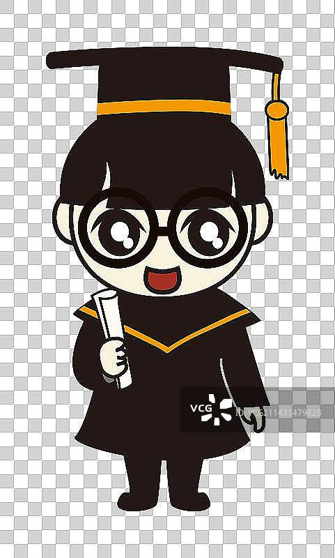 小博士卡通人物素材图片素材