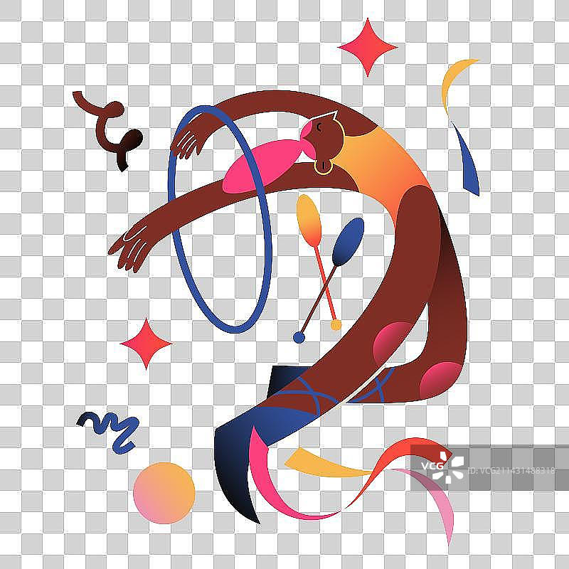 奥运体育项目艺术体操圈图片素材