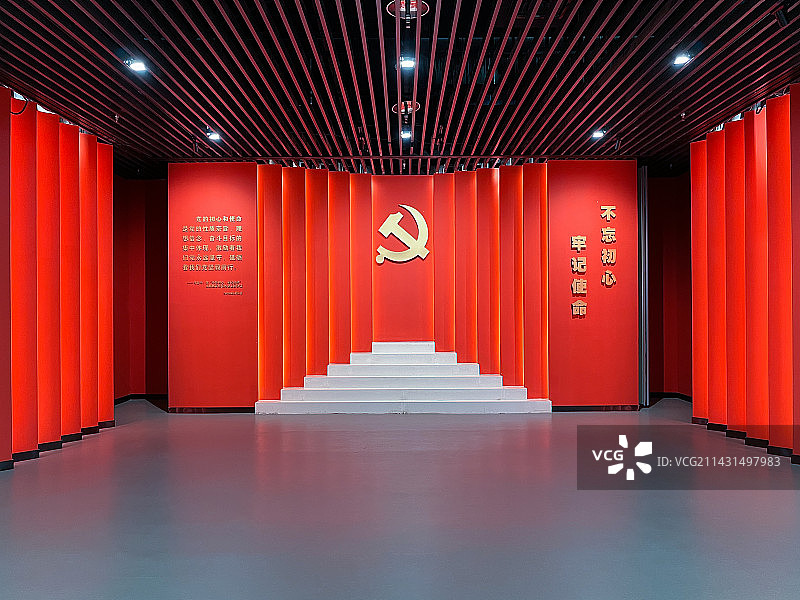 盱眙黄花塘新四军军部纪念馆，大厅图片素材