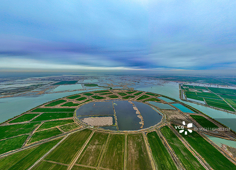 江苏白马湖田园风光图片素材