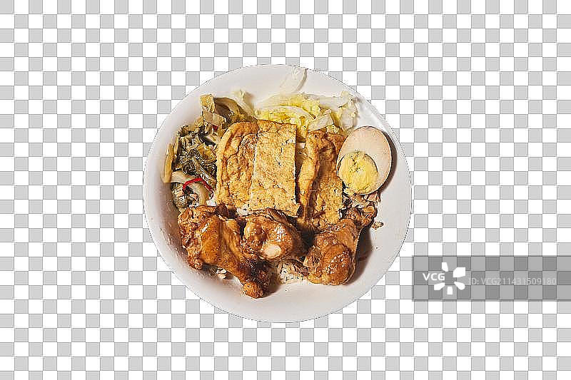 卤鸡腿饭图片素材