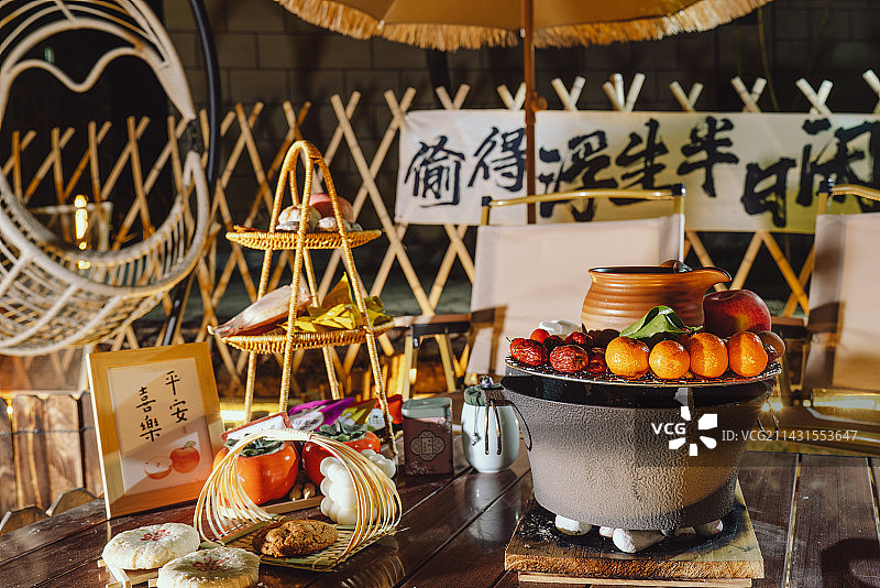围炉煮茶图片素材