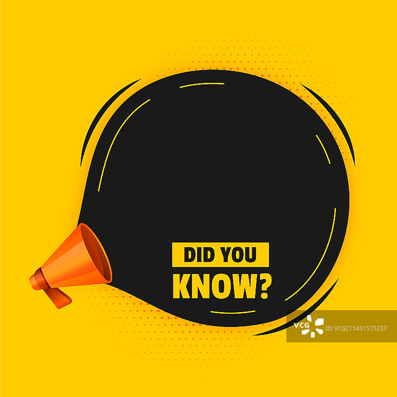 你知道吗背景与扩音器和文本图片素材