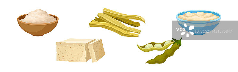 有机素食大豆制品图片素材