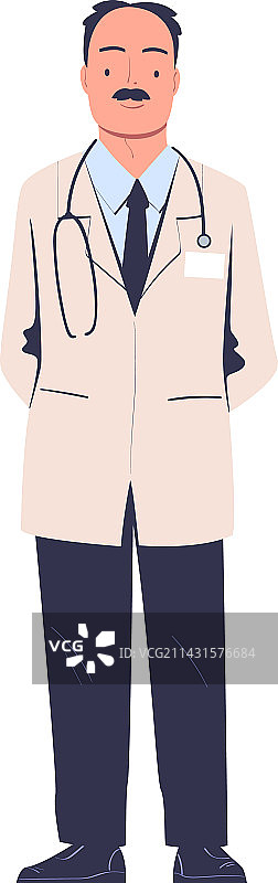 留着胡子的男人医生角色图片素材