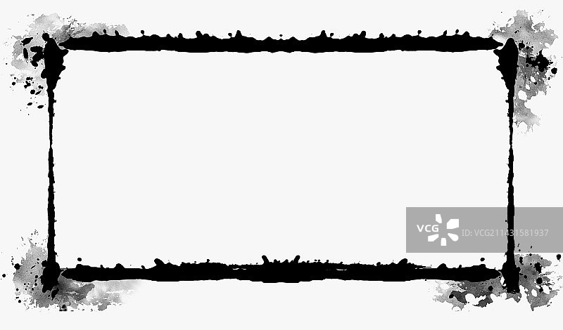 中国风边框水墨边框矩形边框图片素材
