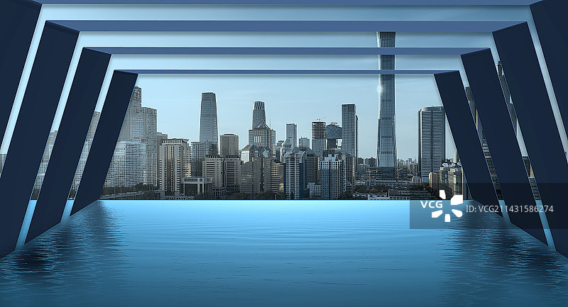 北京现代城市建筑空间与结构图片素材