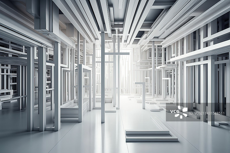 现代三维科技概念空间图片素材