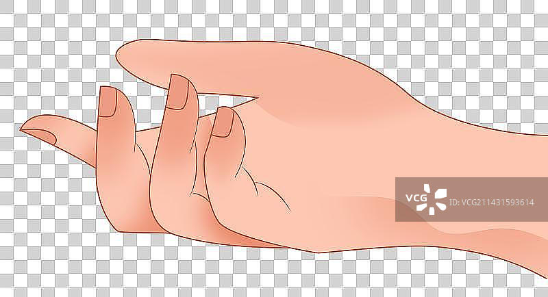 在白色背景下做手势的人的特写镜头图片素材