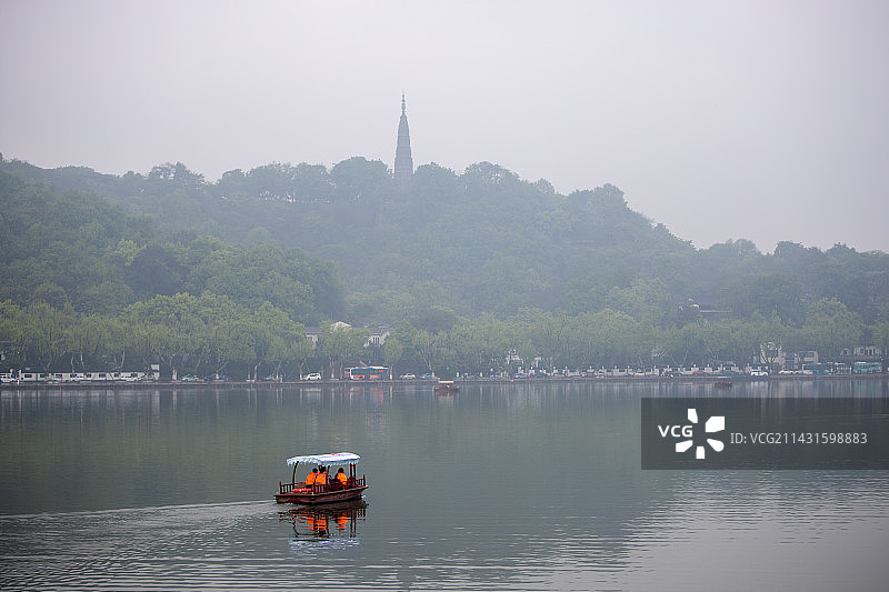 西湖保俶塔图片素材