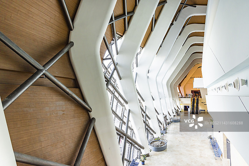 国家海洋博物馆空旷的室内空间图片素材
