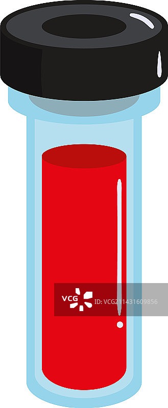 装有血液的实验室烧瓶图片素材