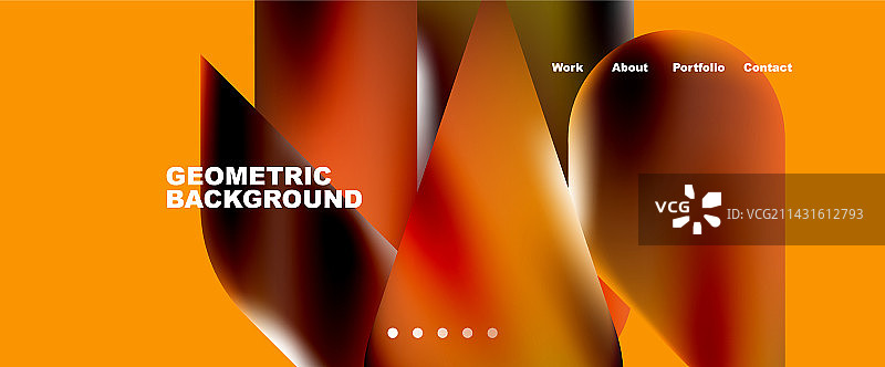 玻璃形态登陆页面背景模板图片素材