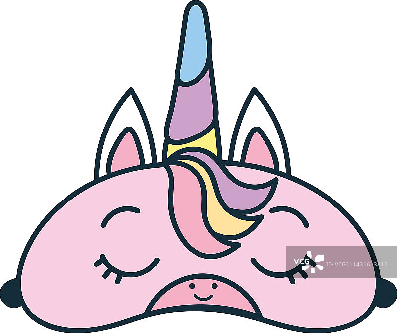 独角兽睡眠眼罩图片素材