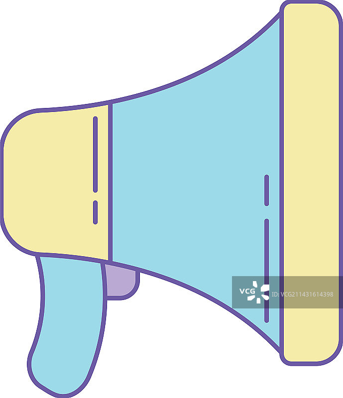 隔离的扩音器图标图片素材