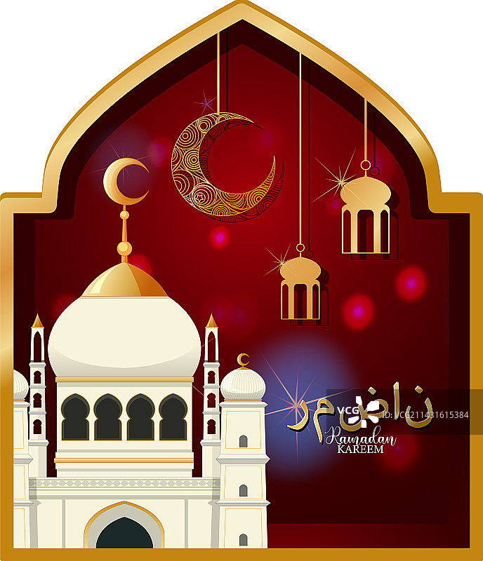具有阿拉伯风格的斋月海报设计图片素材