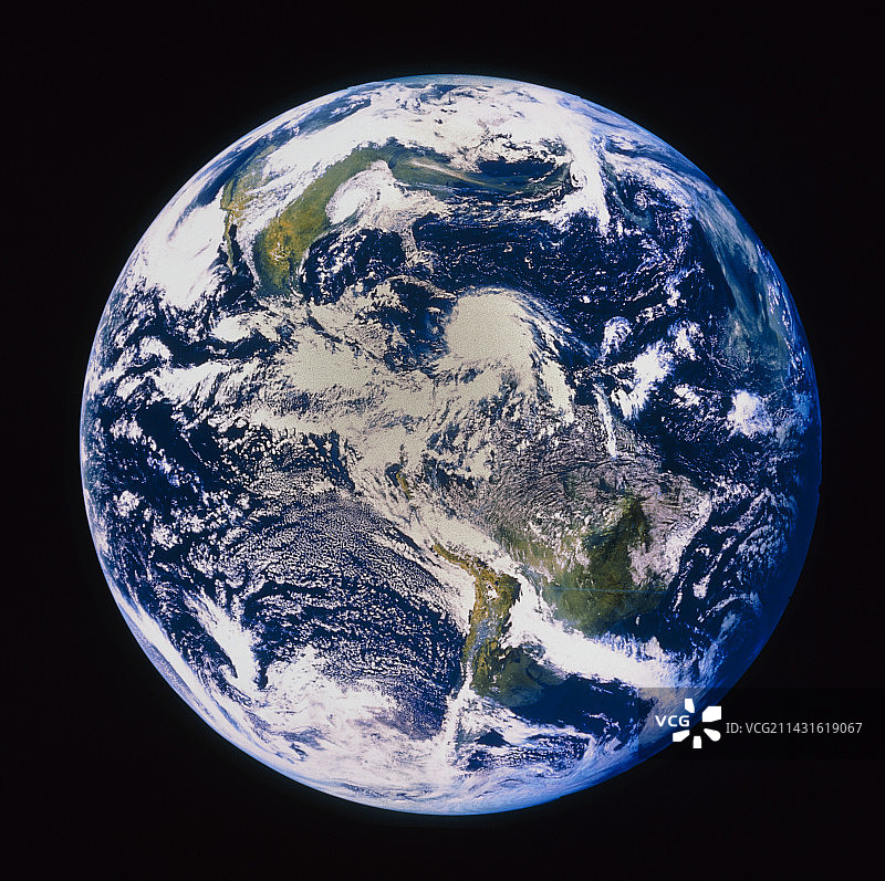 北美洲和南美洲的GOES卫星图像图片素材