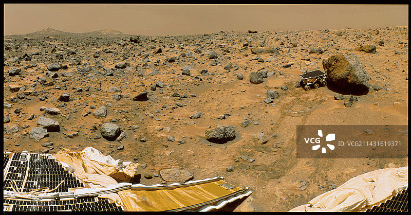 火星上的机器人车图片素材