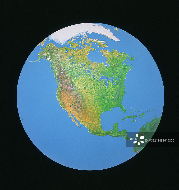 以北美为中心的世界图片素材