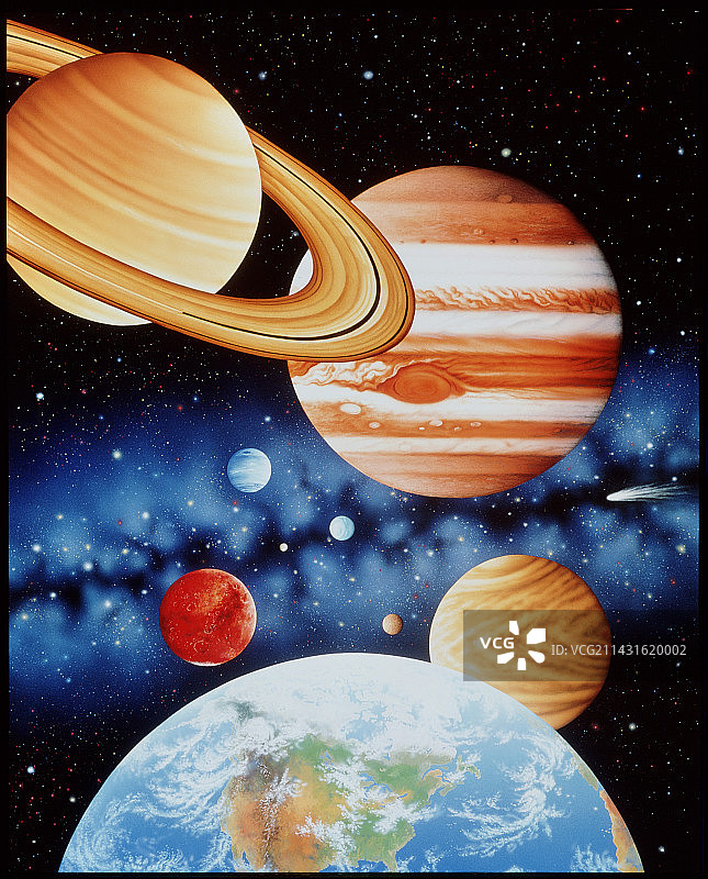 太阳系行星图片素材