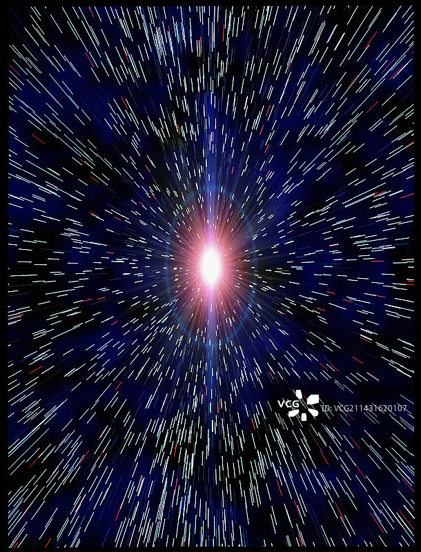 描绘宇宙大爆炸的抽象艺术作品图片素材