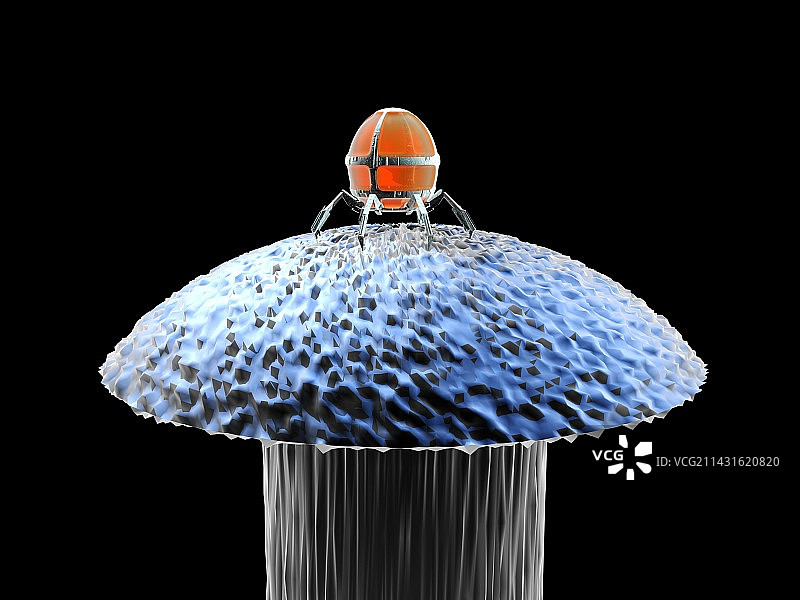 针尖上的纳米机器人图片素材