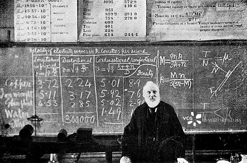英国物理学家开尔文勋爵授课图片素材