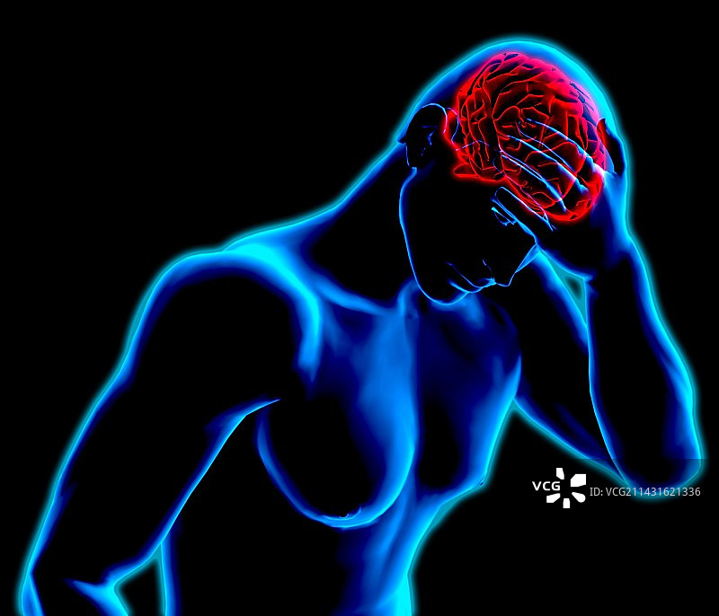 头疼图片素材