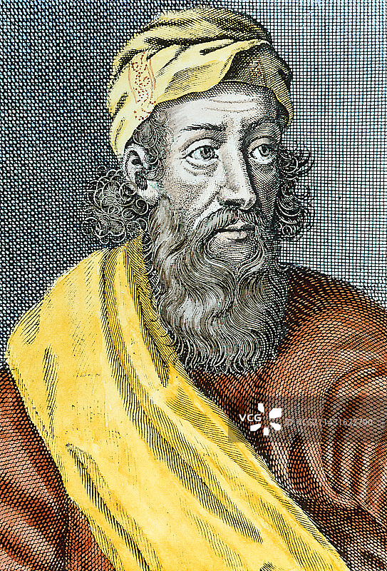 古希腊哲学家毕达哥拉斯图片素材