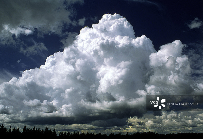 成堆的积云图片素材