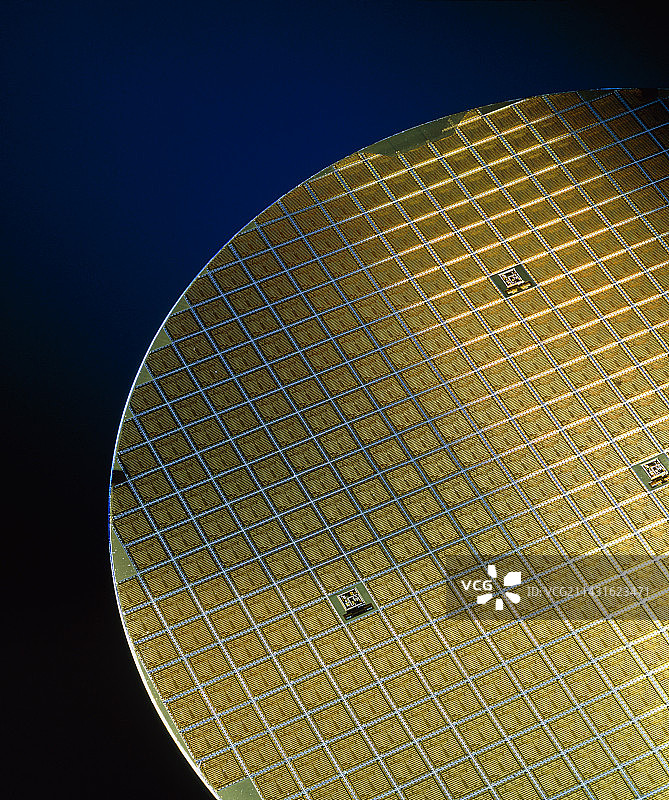 硅晶圆和芯片图片素材