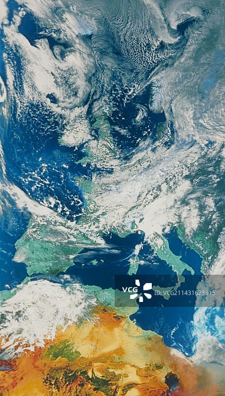来自太空的欧洲图片素材